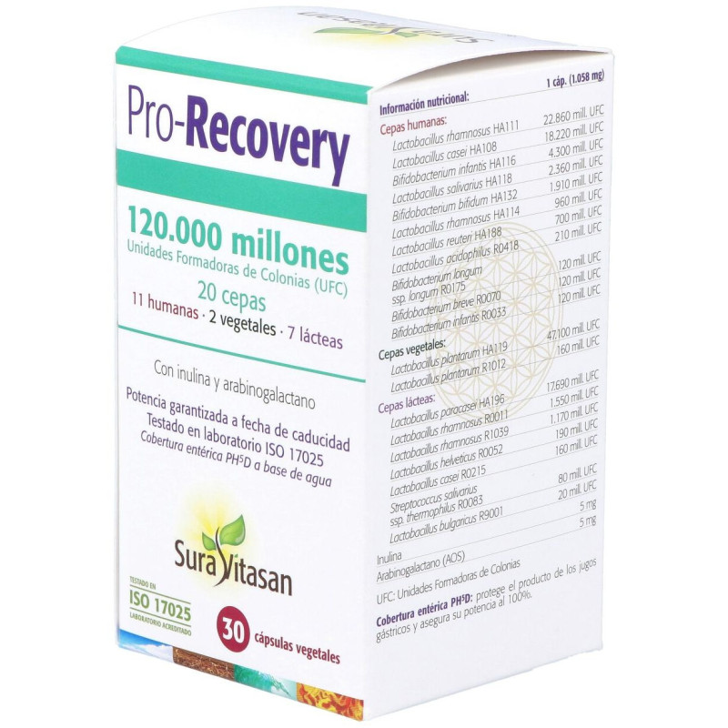 Pro - Recovery Vegetales 30caps - Sura Vitasan