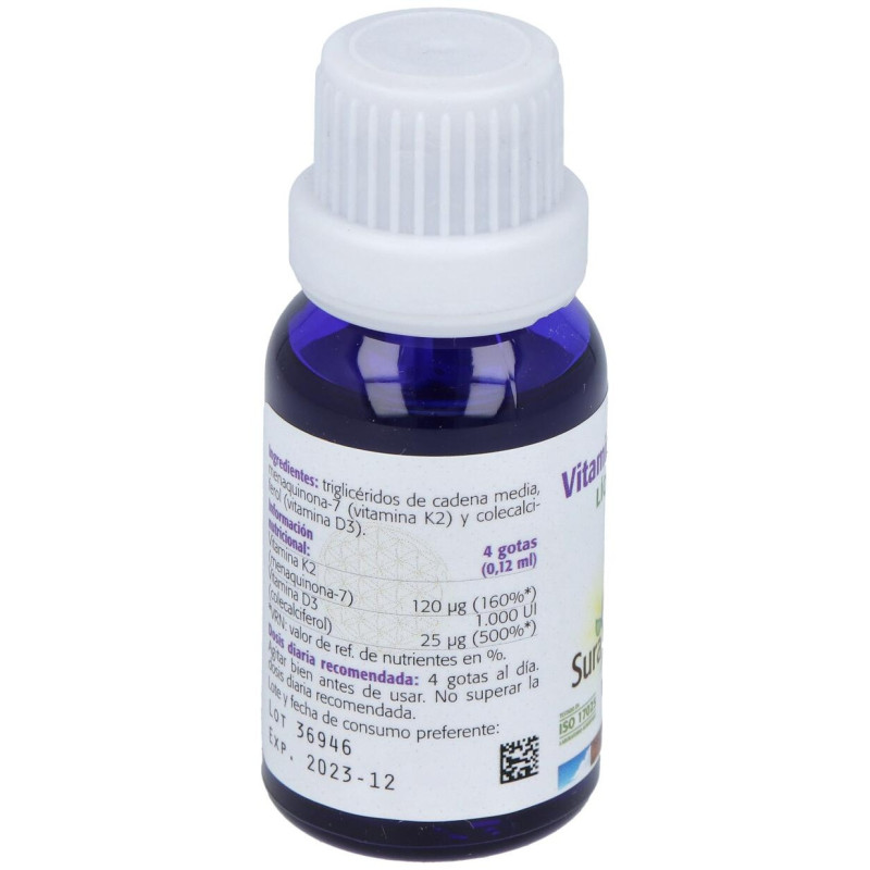 Vit. K2 + D3 Liquido 15ml - Sura Vitasan