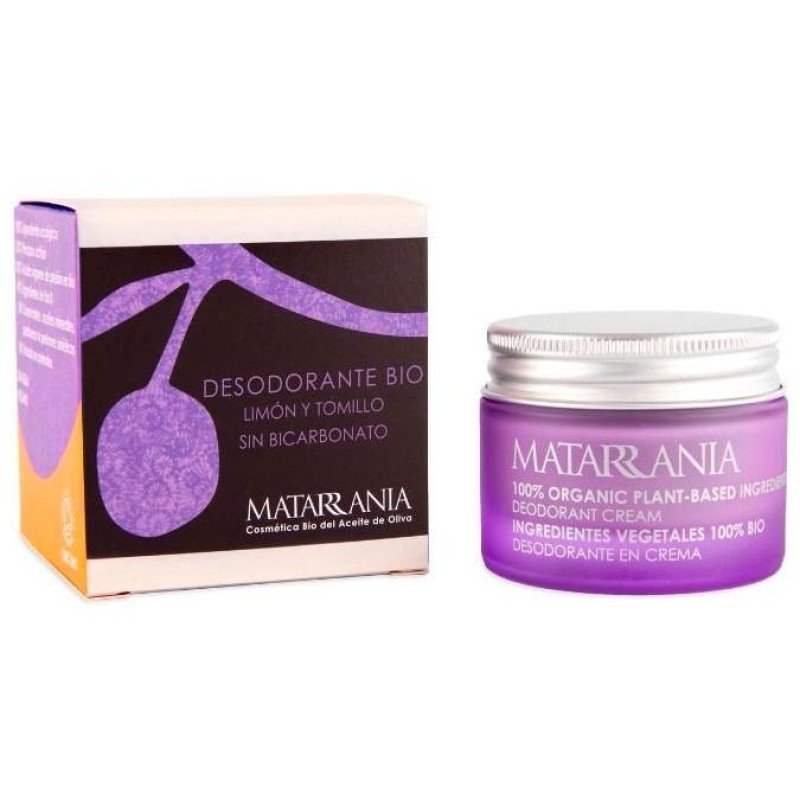 Desodorante En Crema Bio Limón Y Tomillo Sin Bicarbonato 30 Ml