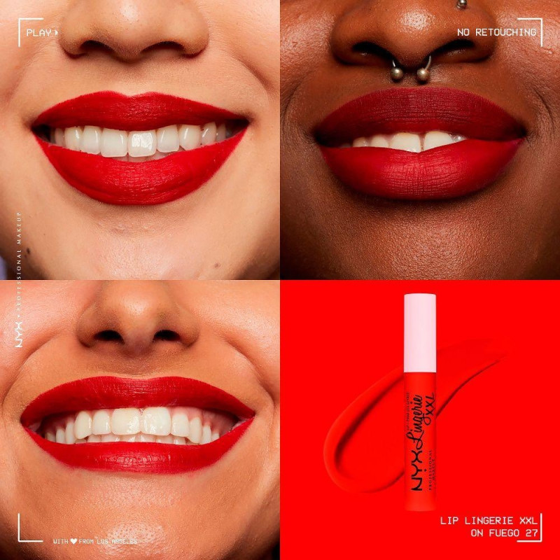 Lingerie Xxl Matte Liquid Lipstick 27 On Fuego 4ml - Nyx