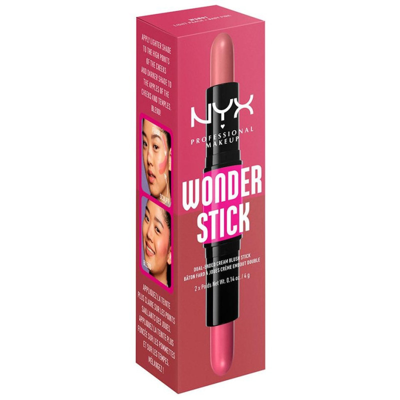 Wonder Stick Blush Nro 01 Light Peach And Baby Pink 4g - Nyx