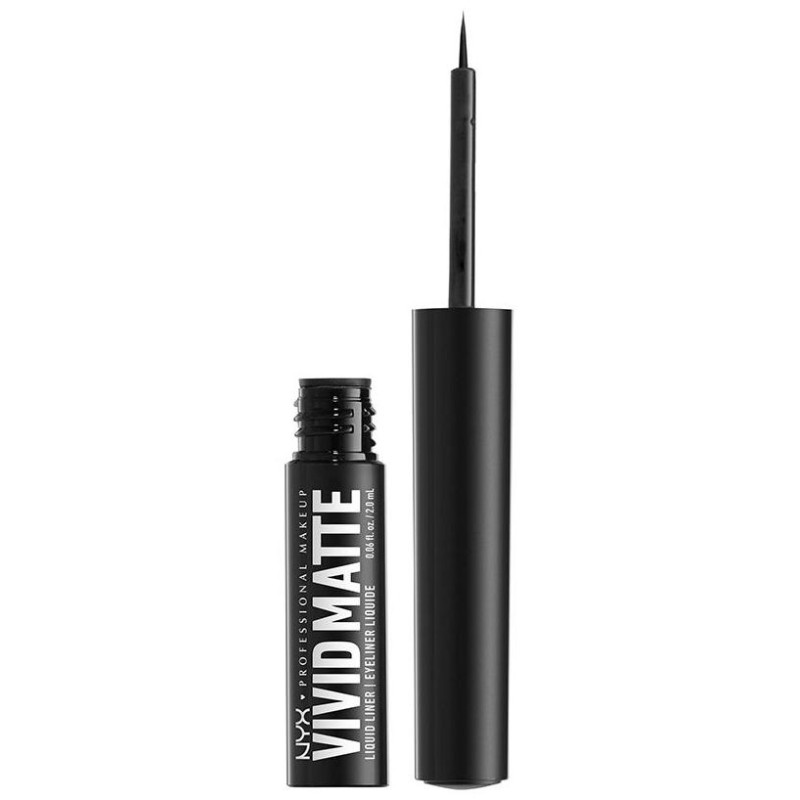 Vivid Matte Liquid Liner Black 2ml - Nyx