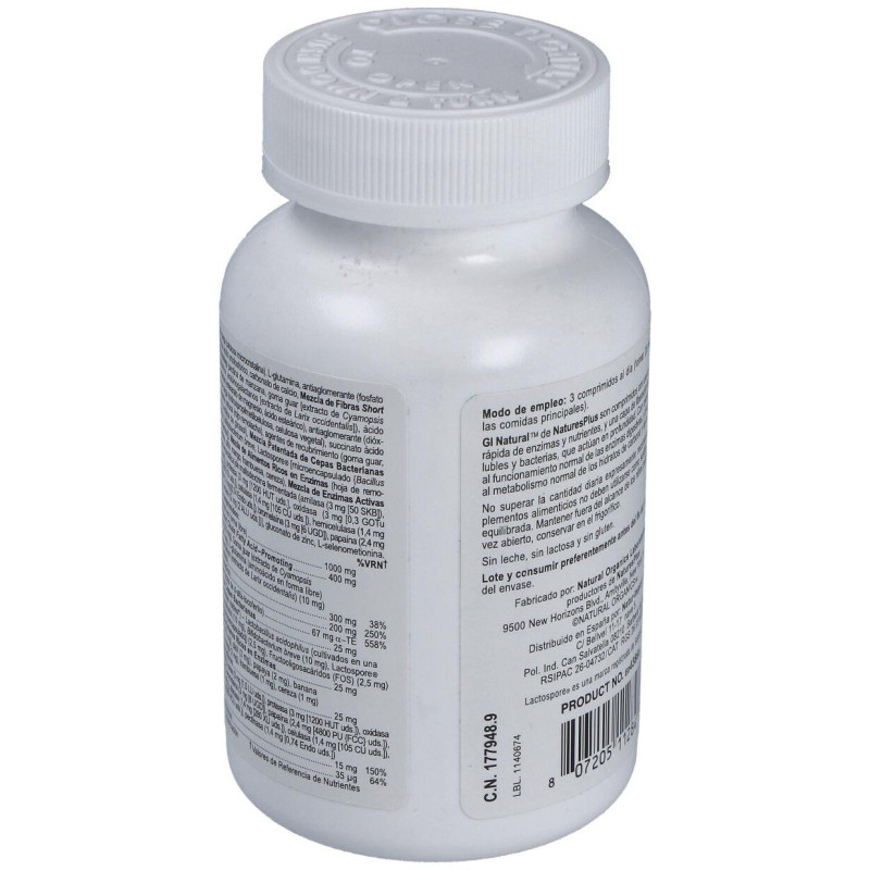 Nature's Plus Gi Natural, 90 Comprimidos - Natures Plus
