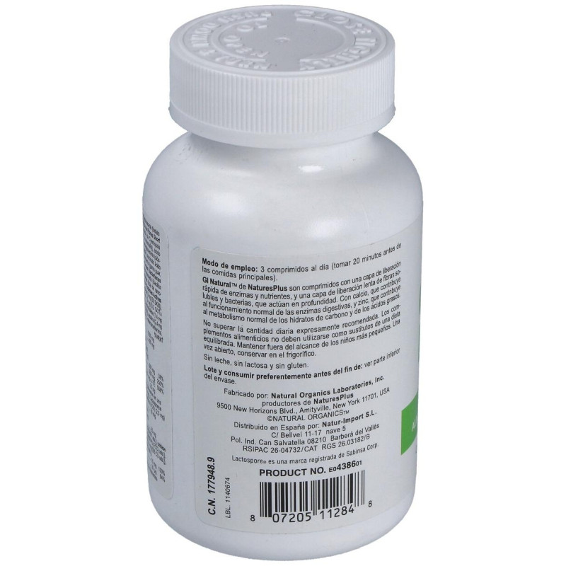 Nature's Plus Gi Natural, 90 Comprimidos - Natures Plus