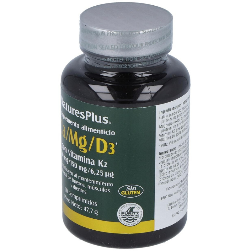 Ca/mg/d3+k2 30comp. 2 - Natures Plus