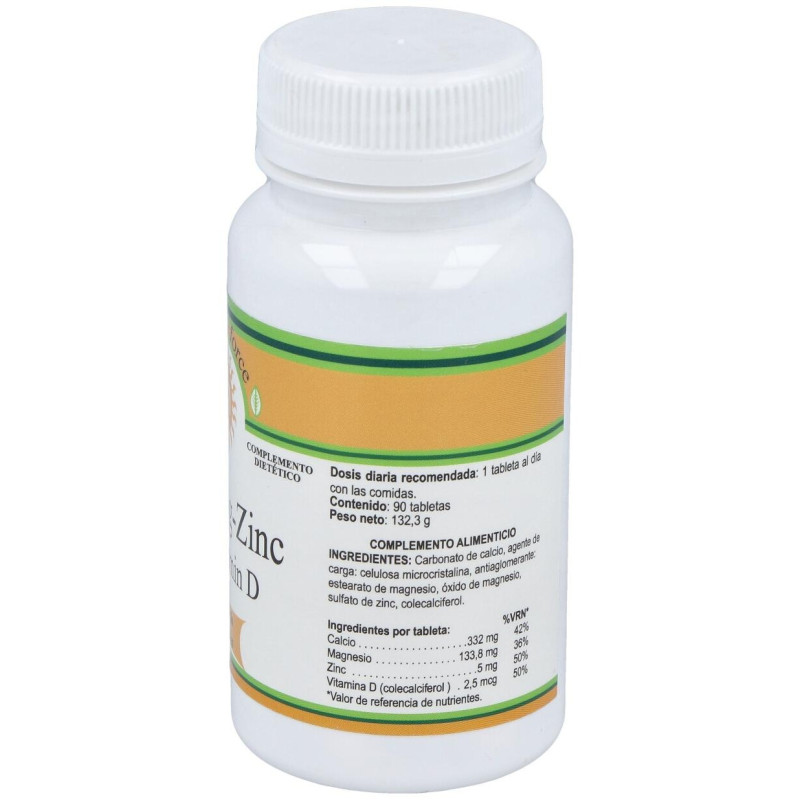Natural Force Calcium Magnesium Zinc Vitamina D 90caps - Nutri-force