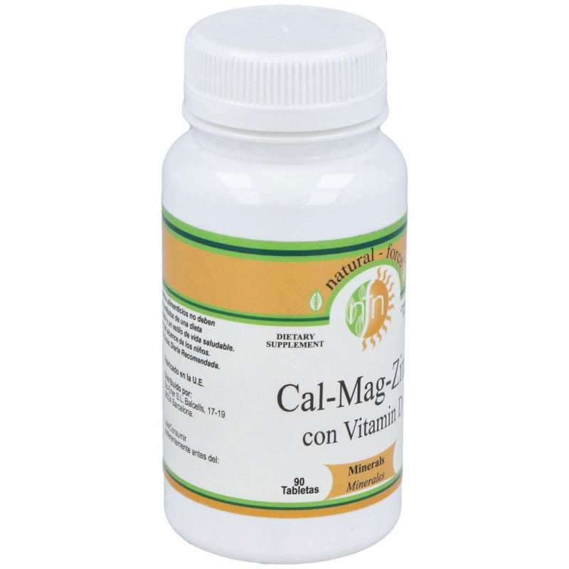 Natural Force Calcium Magnesium Zinc Vitamina D 90caps - Nutri-force