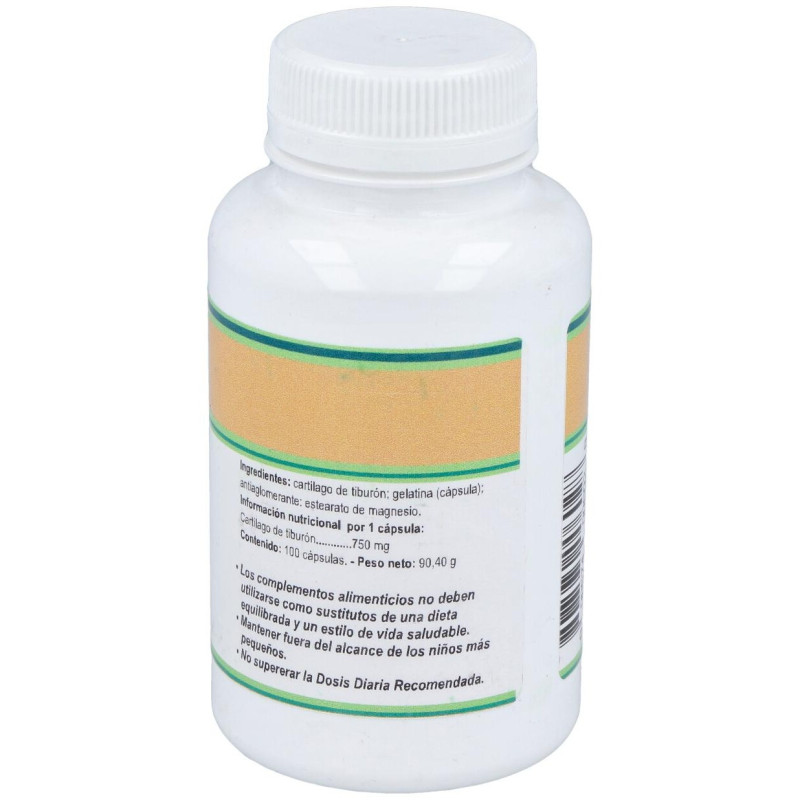 Cartilago De Tiburon 750Mg. 100Cap.