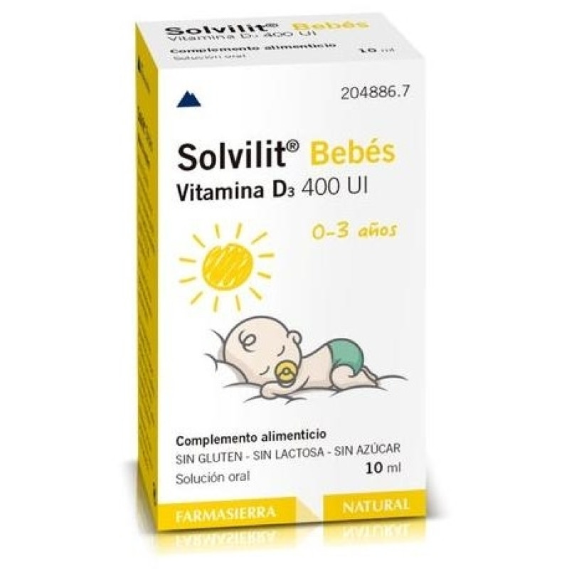 Solvilit Bebés Vitamina D3 400 10ml - Farmasierra
