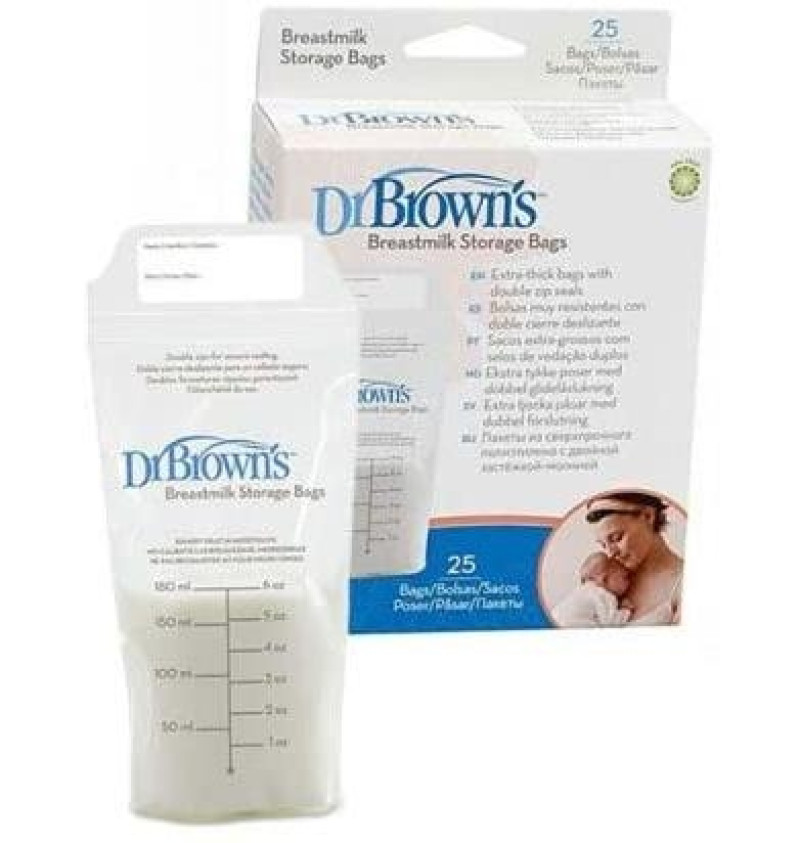 Dr Brown´S Bolsas Para Almacenar Leche Materna (25 U)