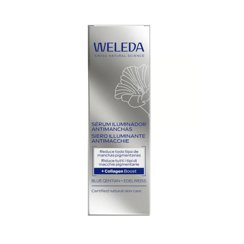 Sérum Redensificante Iluminador Antimanchas con Genciana Azul y Edelweiss, 30 ml. - Weleda