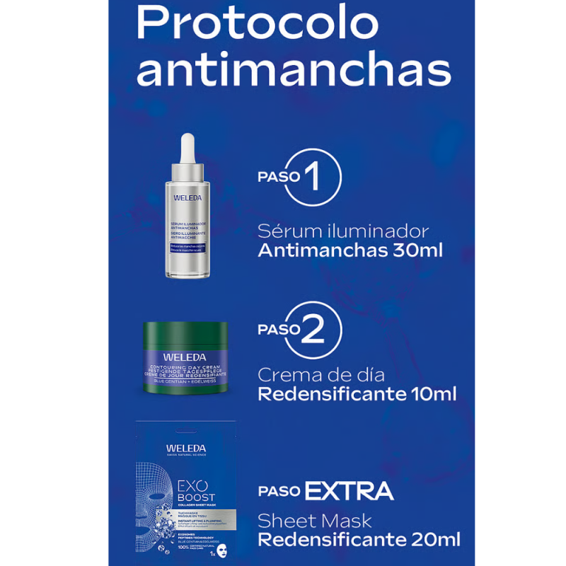 Protocolo Antimanchas con Genciana Azul y Edelweiss - Weleda