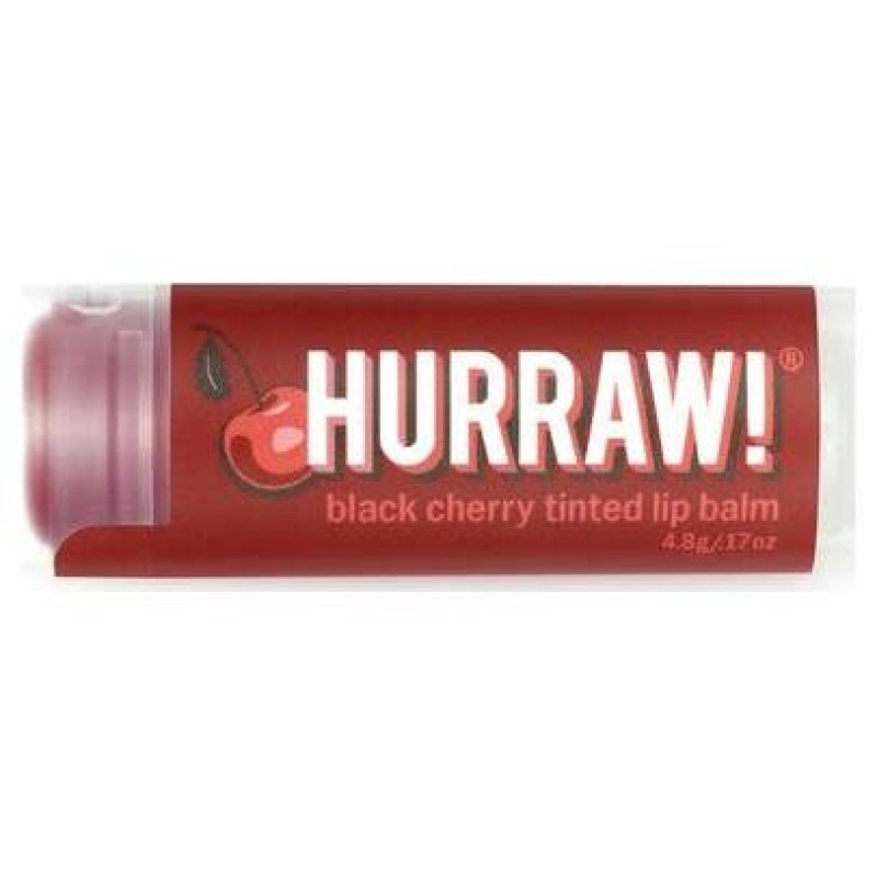 Balsamo Labial Tintado Cereza Negra - Hurraw