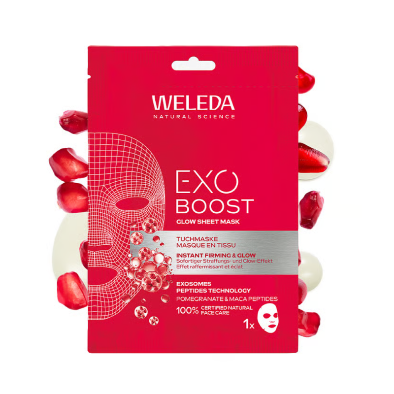 EXO Sheet Mask Reafirmante con Granada, 1 unidad - Weleda