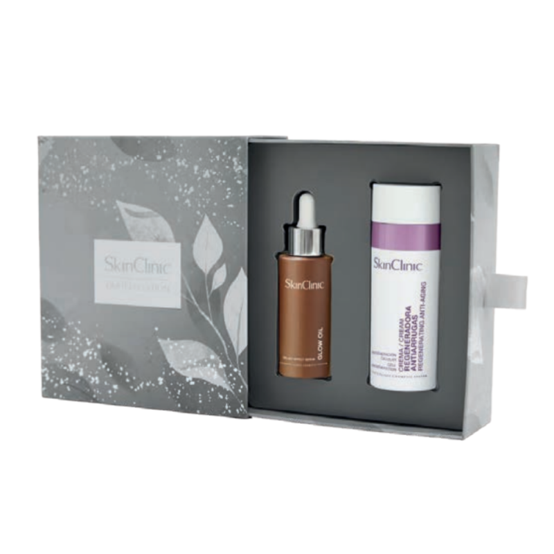 Pack Velvet Effect Skin:Glow Oil, 30 ml + Crema Regeneradora Antiarrugas, 50 ml - Skinlinic