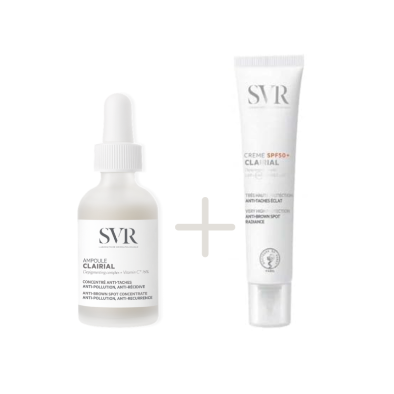 Pack Unificador: Ampoule Clairial Concentrado Antimanchas, 30 ml. + Clairial Crema SPF 50+, 40 ml. - SVR
