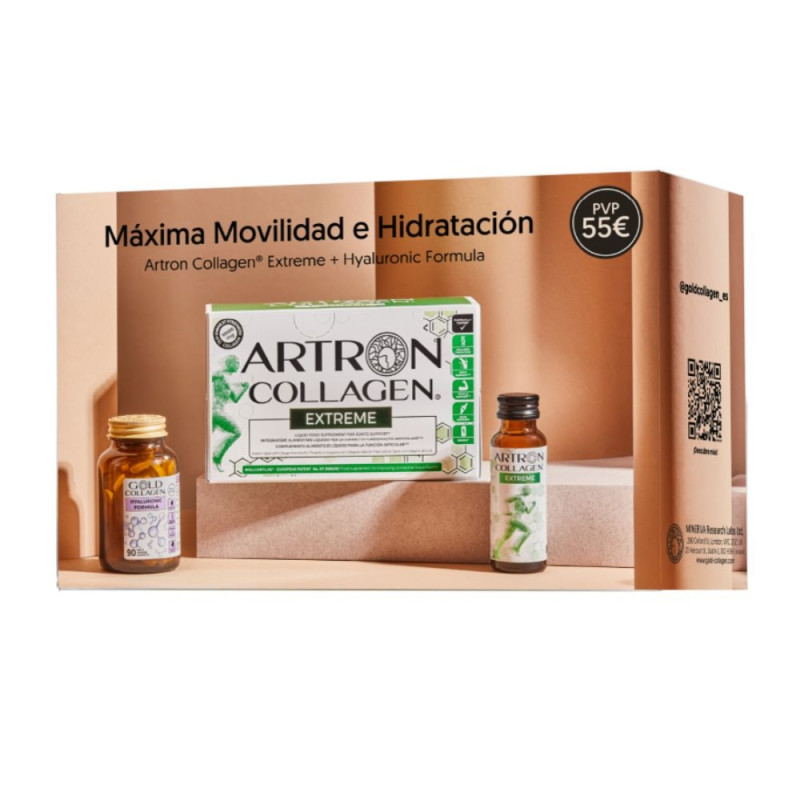 Pack Máxima Movilidad e Hidratación: Artron Collagen Extreme 10 x 50 ml. + Hyaluronic Formula 90 comp. - Areafar