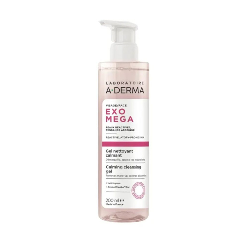 Exomega Gel Limpiador Calmante, 200 ml. - A-derma