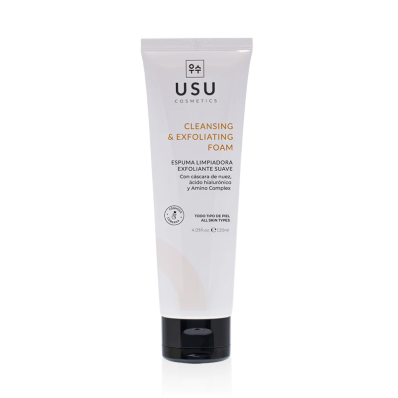 Espuma Limpiadora Exfoliante Suave, 120 ml. - Usu Cosmetics