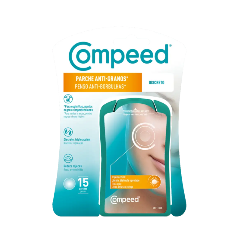 Compeed Parche Anti-granos Discreto, 15 parches - Perrigo 