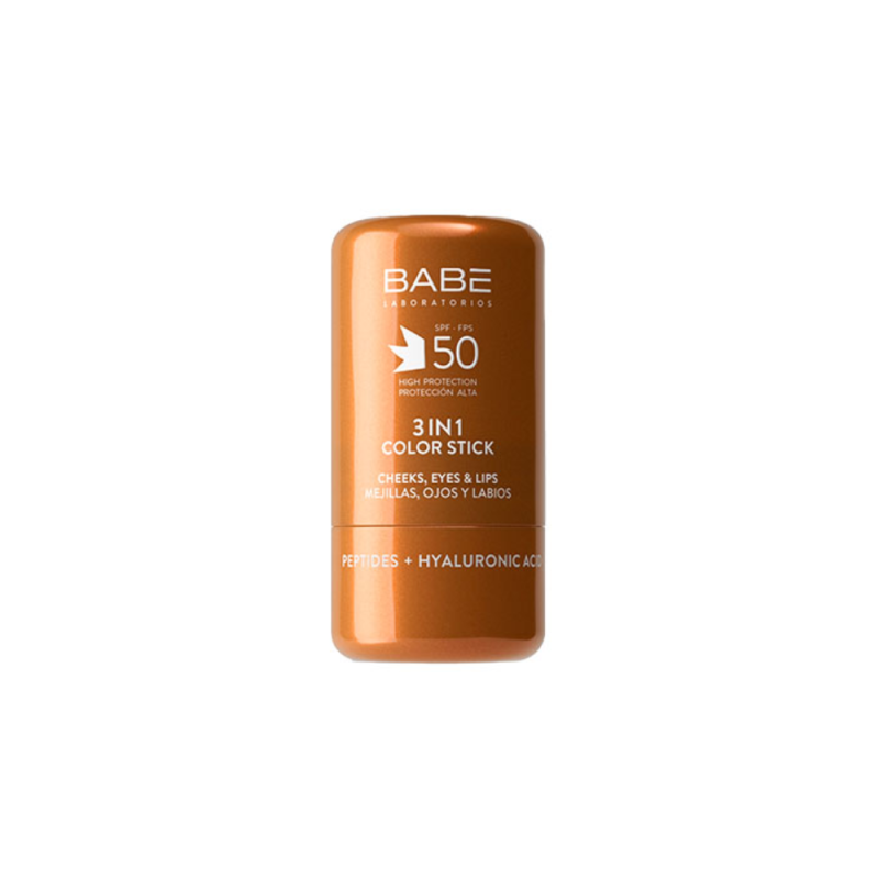 Color Stick 3en1  Fotoprotección Mineral  Tono 3 SPF 50, 4 g. - Babe