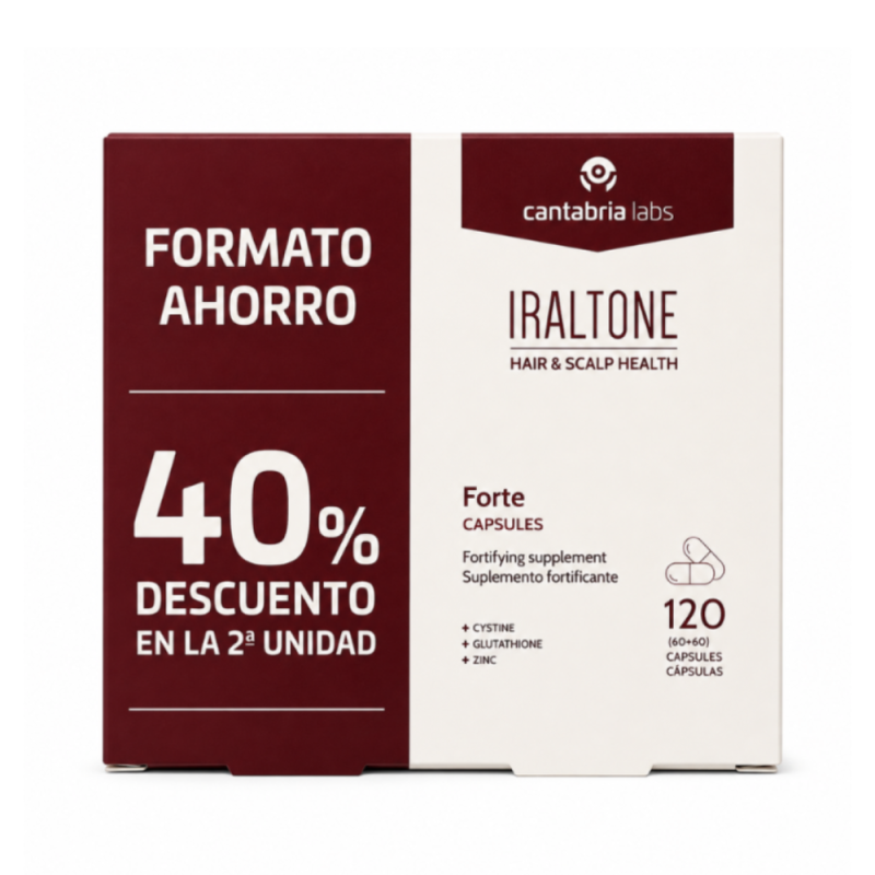 Formato Ahorro Iraltone Forte Cápsulas, 60 ud.+ 60 ud. - Cantabria Labs
