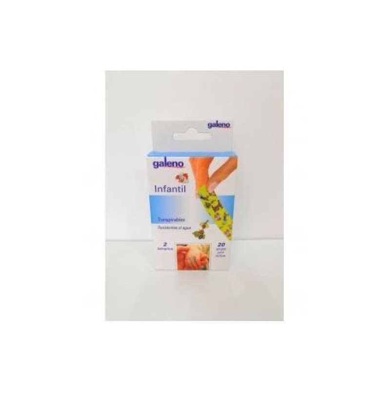 Galeno Infantil - Aposito Adhesivo (Strips 72 X 20 Mm / 56 X 17 Mm 20 U)