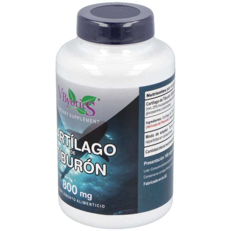 Cartilago de Tiburon 800mg. 100cap - Vbyotics