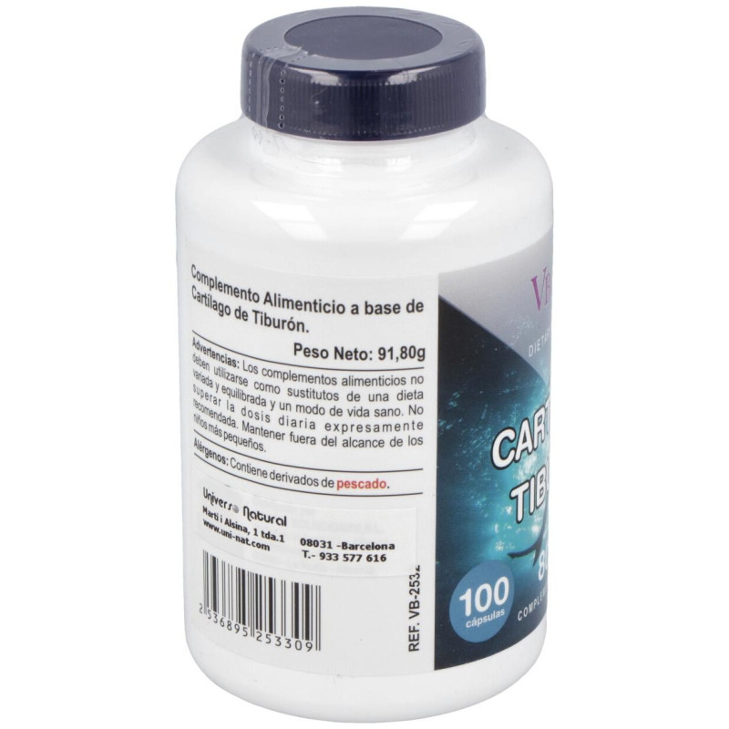 Cartilago de Tiburon 800mg. 100cap - Vbyotics