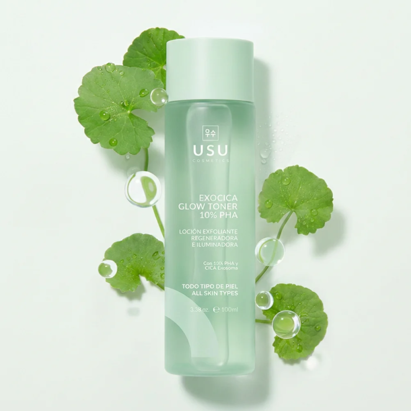 Exocica Glow Toner Loción Exfoliante, 100 ml. - Usu Cosmetics