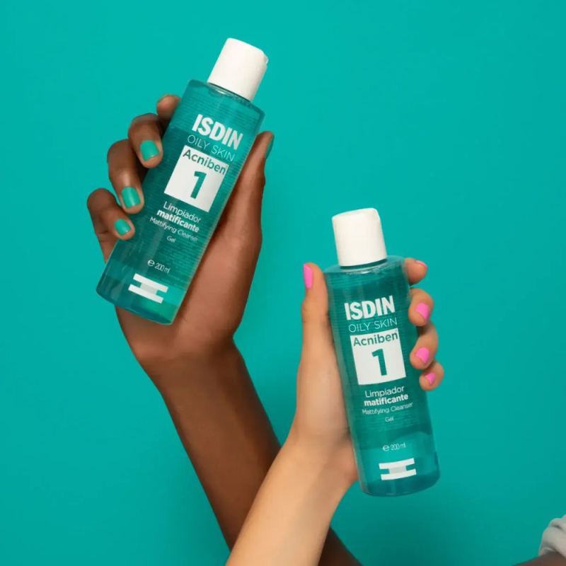 Acniben Limpiador Matificante Gel, 200 ml. - Isdin 