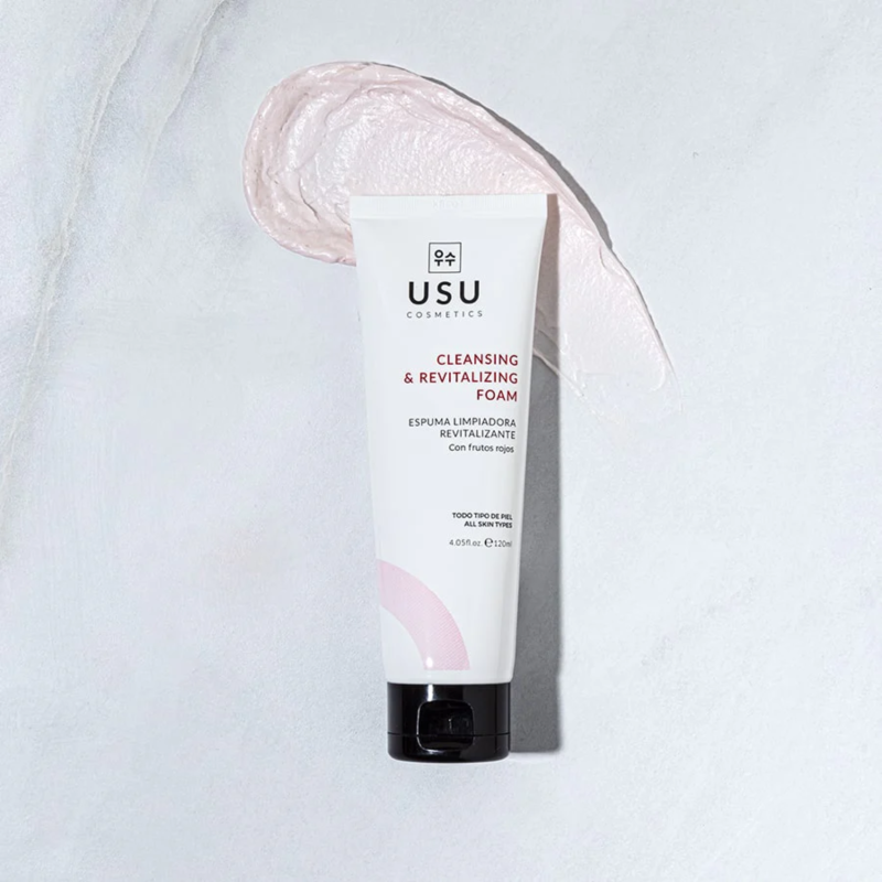 Espuma Limpiadora Revitalizante Frutos Rojos, 120 ml. - Usu Cosmetics 