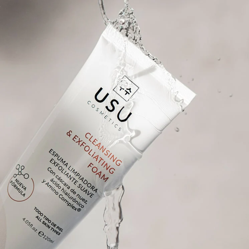 Espuma Limpiadora Exfoliante Suave, 120 ml. - Usu Cosmetics