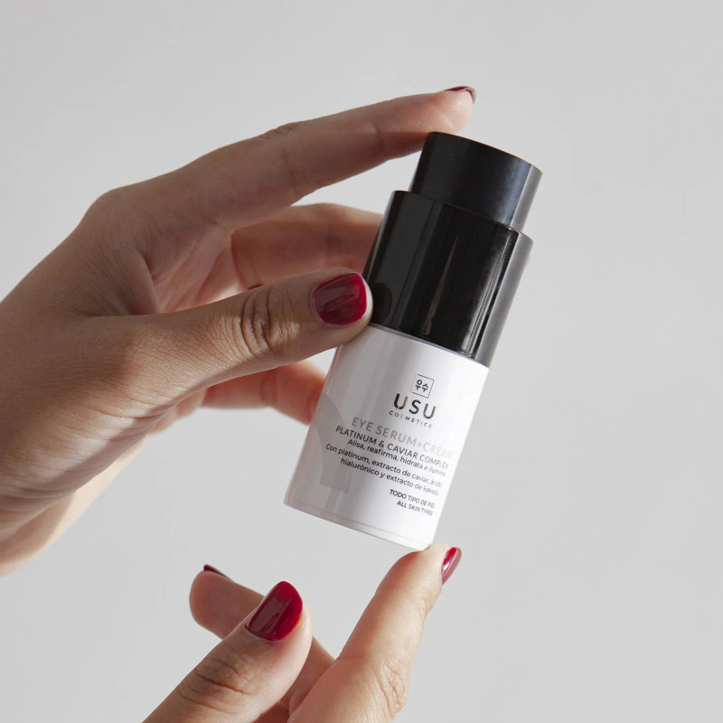 Contorno de ojos Platinum Eye Serum + Cream, 15 ml. - Usu Cosmetics 