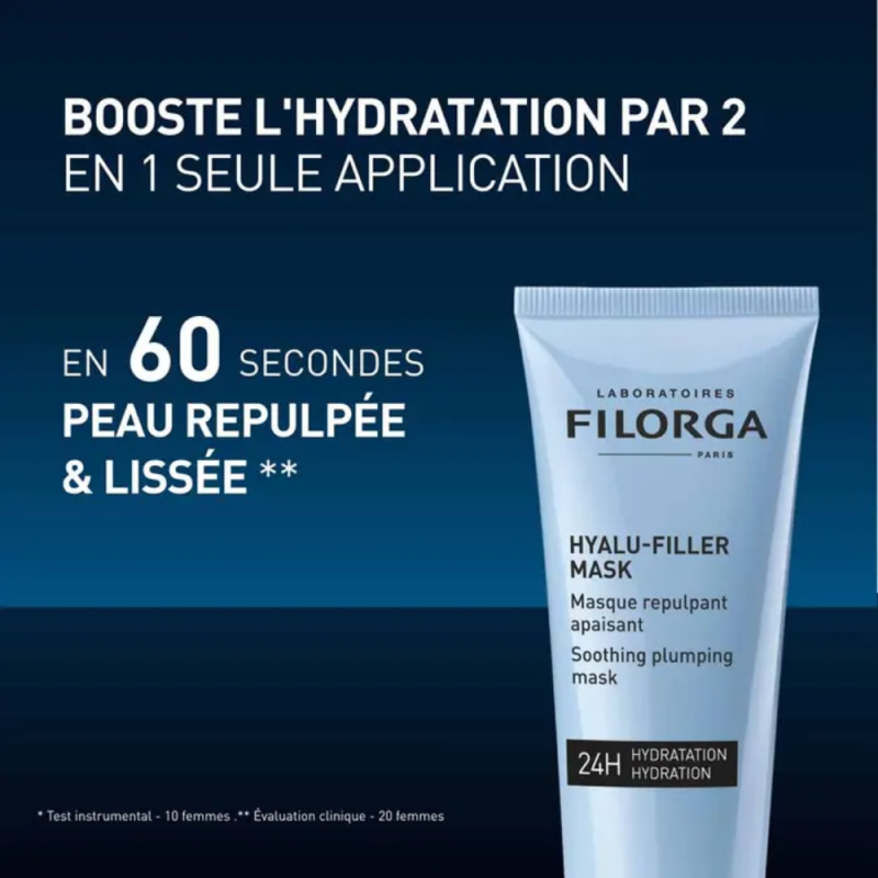 Hyalu-Filler Mask Mascarilla Repulpante Alisadora, 75 ml. - Filorga