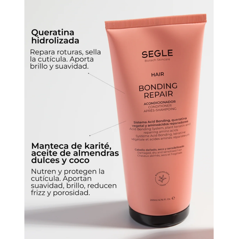 Acondicionador Bonding Repair Acondicionador Reparador Pelo Poroso y Encrespado, 200 ml. - Segle Clinical