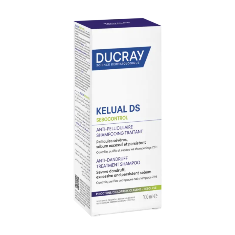 Kelual DS Sebocontrol Champu Anticaspa, 100 ml. - Ducray