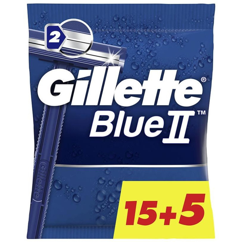 Blue Ii Cuchilla Afeitar Desechables 20 u - Gillette