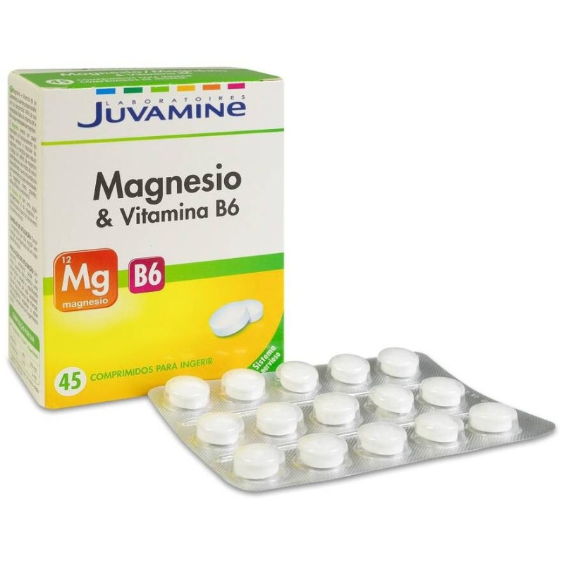Urgo Juvamine Magnesio + Vitamina B6, 45 Comprimidos - Juvamine