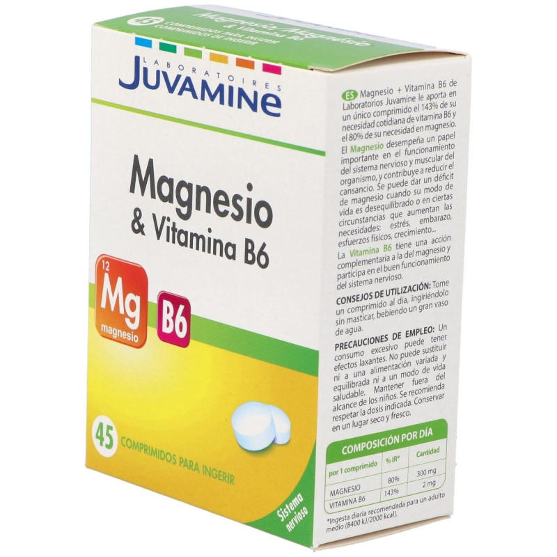 Urgo Juvamine Magnesio + Vitamina B6, 45 Comprimidos - Juvamine