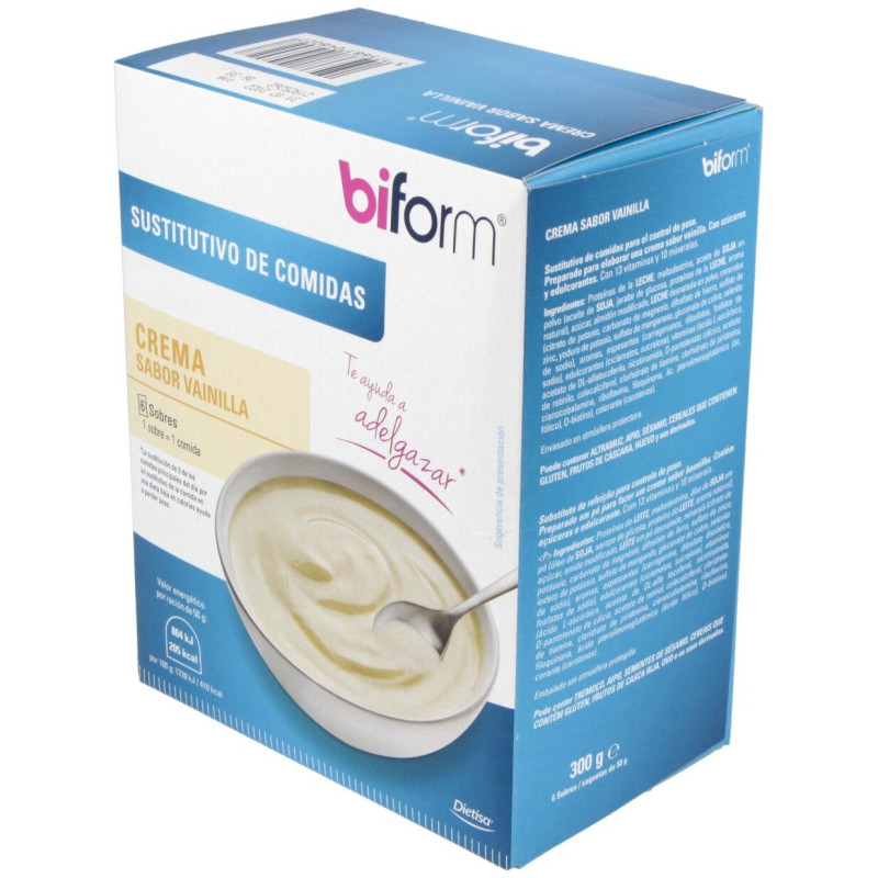 Biform Natillas Vainilla Sobres 6uds - Dietisa