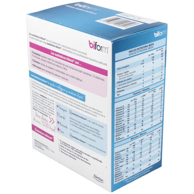 Biform Natillas Vainilla Sobres 6uds - Dietisa
