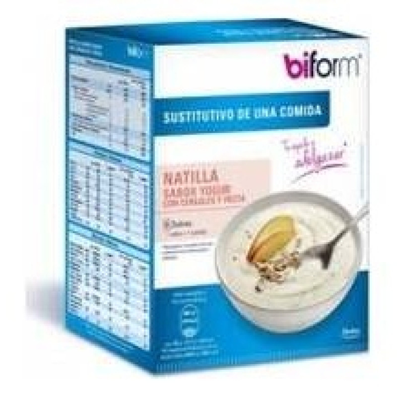 Biform Natillas Yogur de Cereales y Fruta 6 Sobresx50g - Dietisa