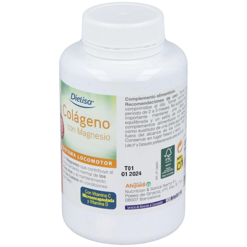 Colágeno con Magnesio 180comp - Dietisa