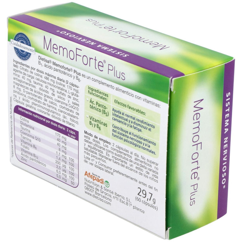 Memoforte Plus 60cap - Dietisa