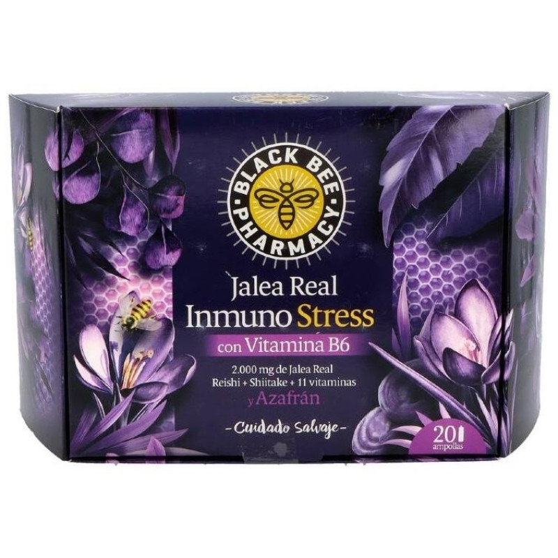 Black Bee Jalea Real Inmuno Stress Con 20 Ampollas