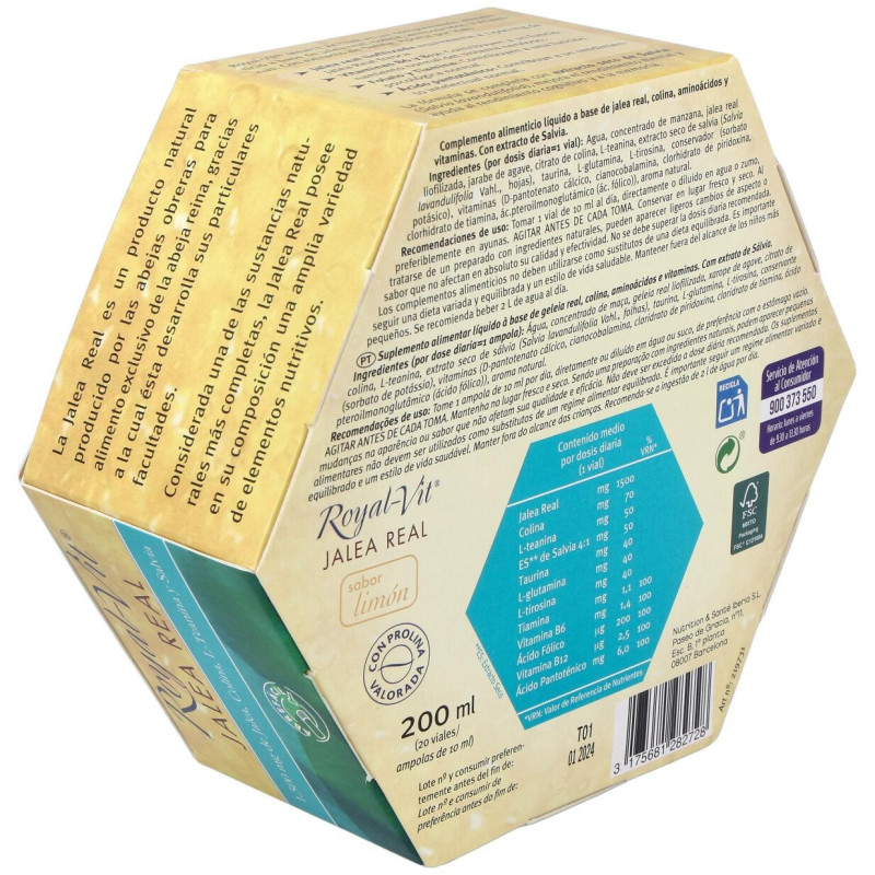 Jalea Real Royal Vit Mente Activa 20viales - Dietisa