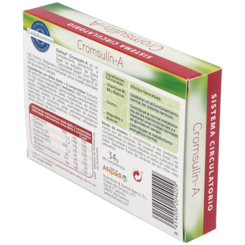 Cromsulin a (diabetes) 48comp - Dietisa