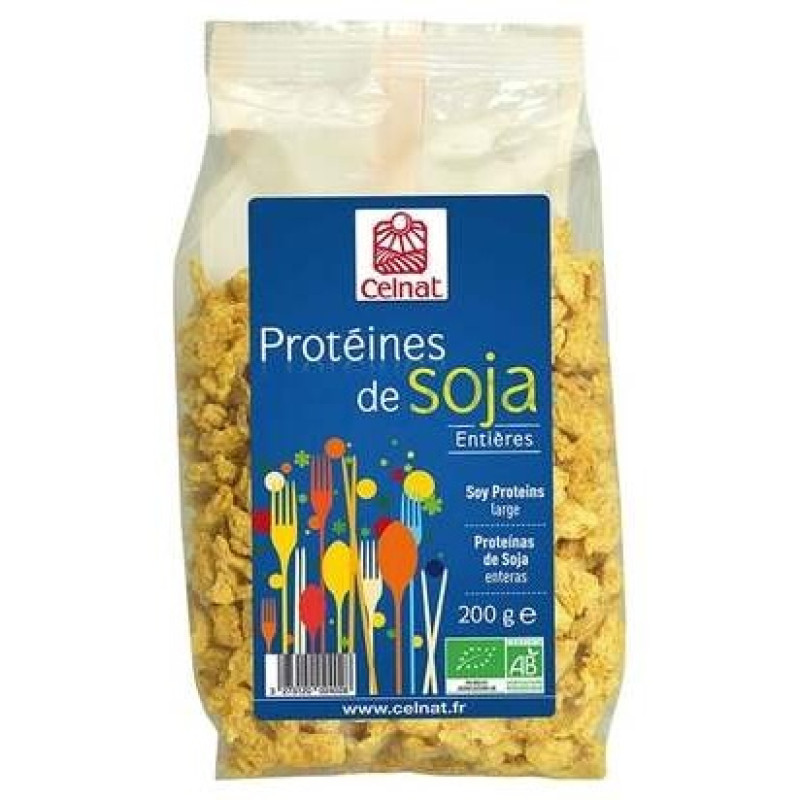 Soja Texturizada Gruesa Entera 200g - Celnat