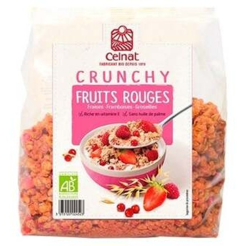 Celnat Muesli Crunchy Frutos Rojos Bio 500G
